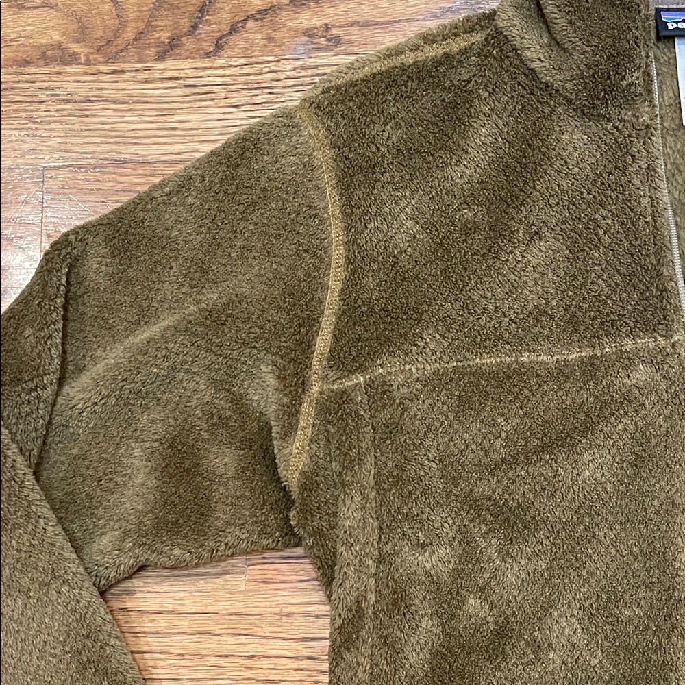 Patagonia Women's Fleece Pullover Tan Brown Kanga Pocket woman’s size M - Picture 14 of 16